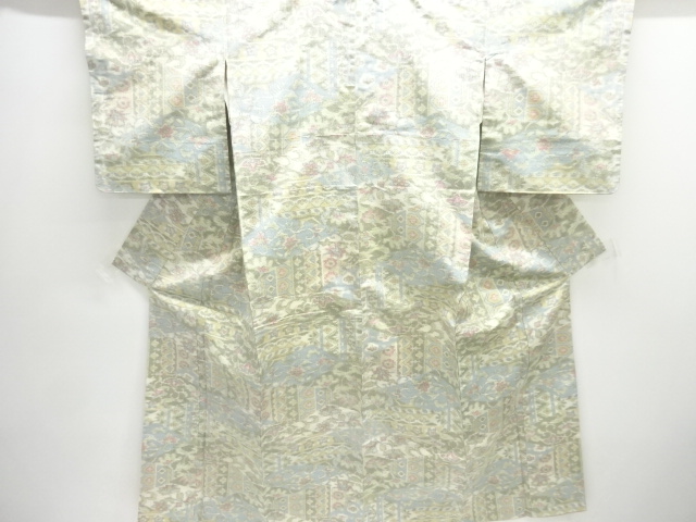 JAPANESE KIMONO / ANTIQUE HANASARA KIMONO FOR SUMMER PATTERN WOVEN TSU
